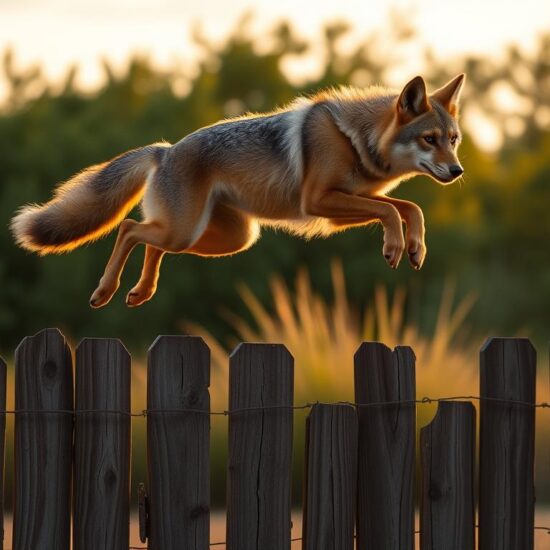 coyote fence jumping ability