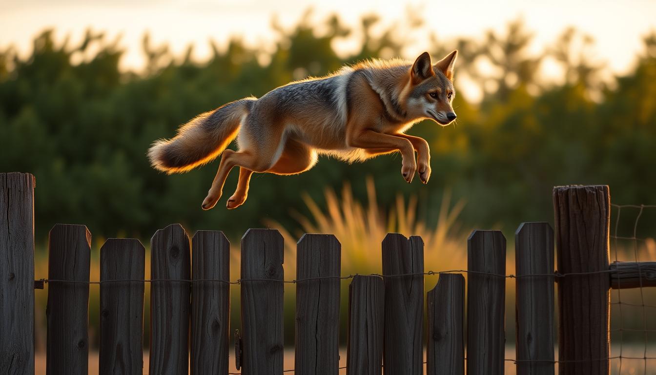 coyote fence jumping ability